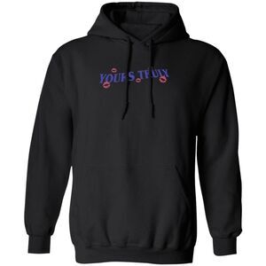 Yours Truly By Phora Call Me When You’re Sober Puff Print Hoodie Black Sz M New!